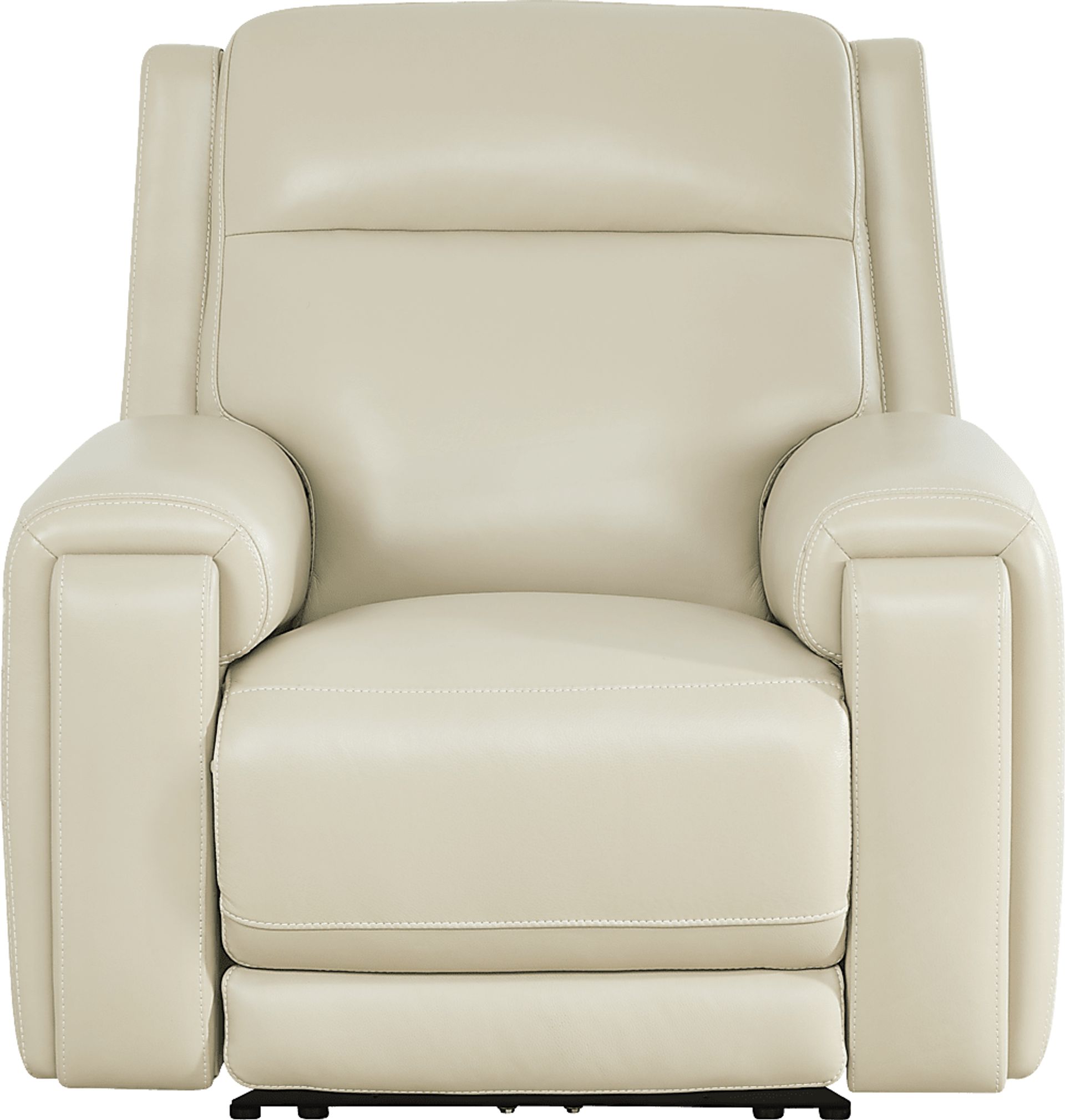 Hammond Park Beige Leather Triple Power Recliner - Image 2