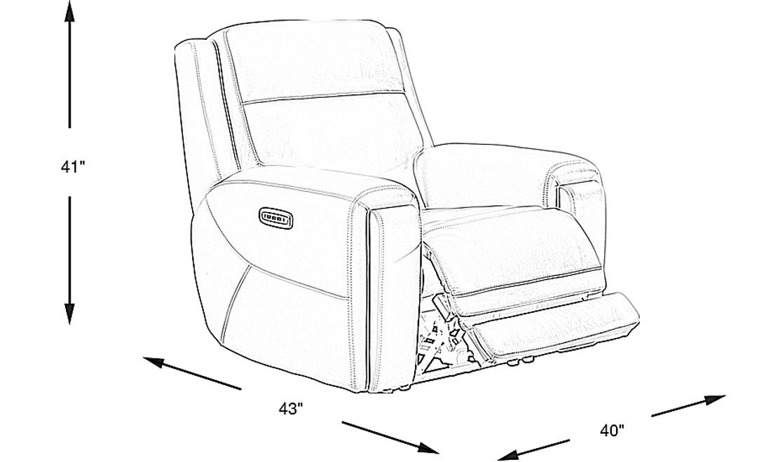 Hammond Park Leather Triple Power Recliner