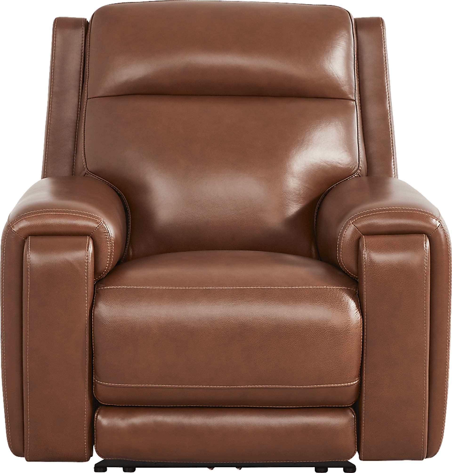 Hammond Park Brown Leather Triple Power Recliner - Image 2