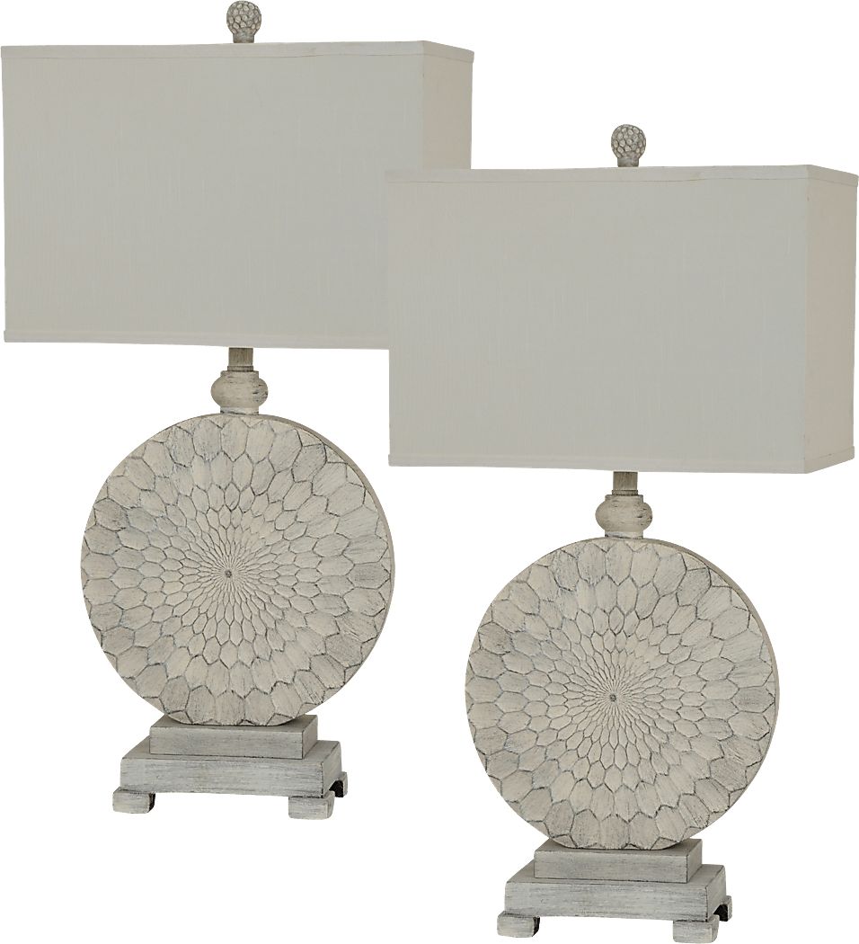 Hammond Rowe Beige Table Lamps, Set of 2