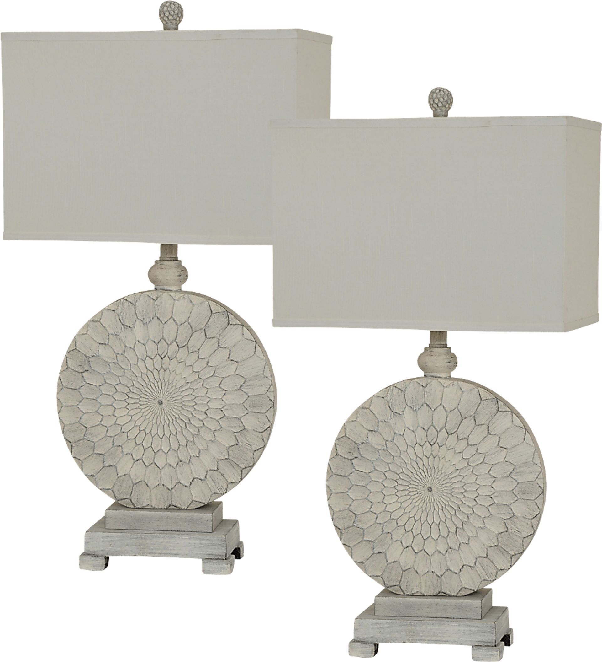 Hammond Rowe Beige Table Lamps, Set of 2 - Image 1