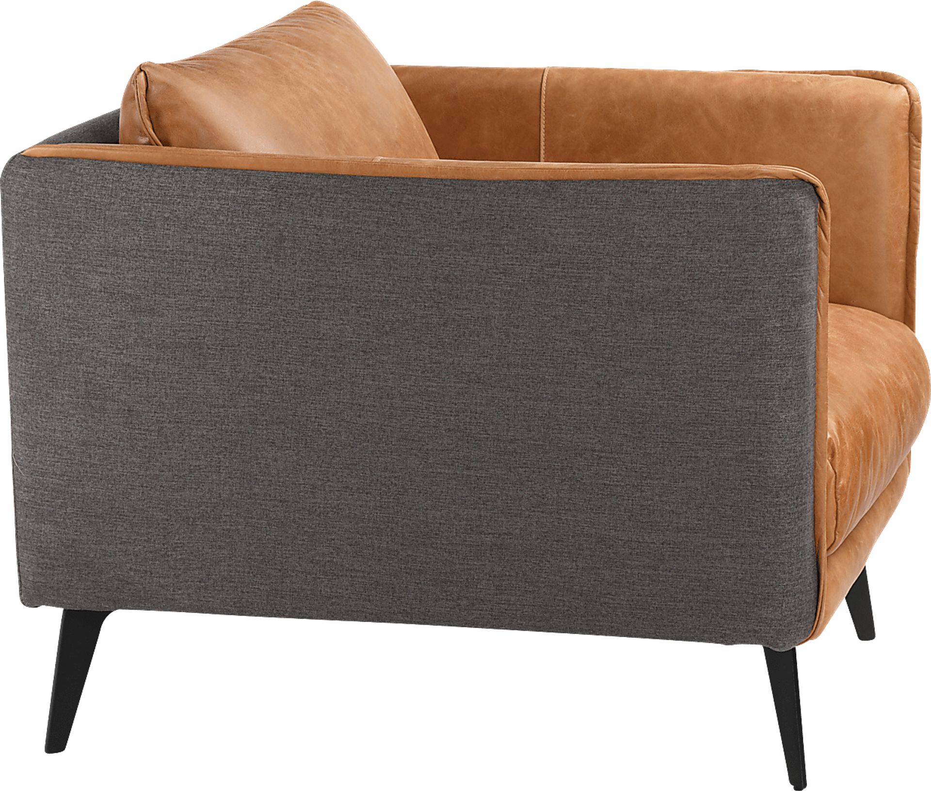 Hamor Orange Leather Accent Chair - Image 3