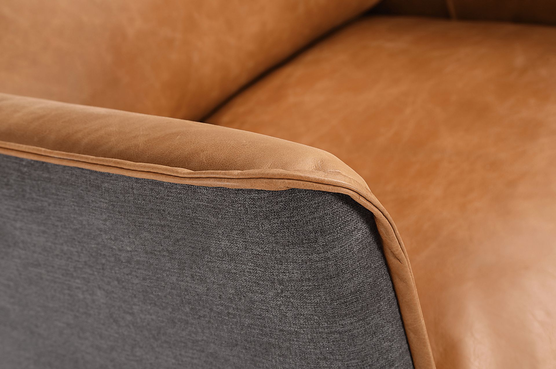 Hamor Orange Leather Accent Chair - Image 5