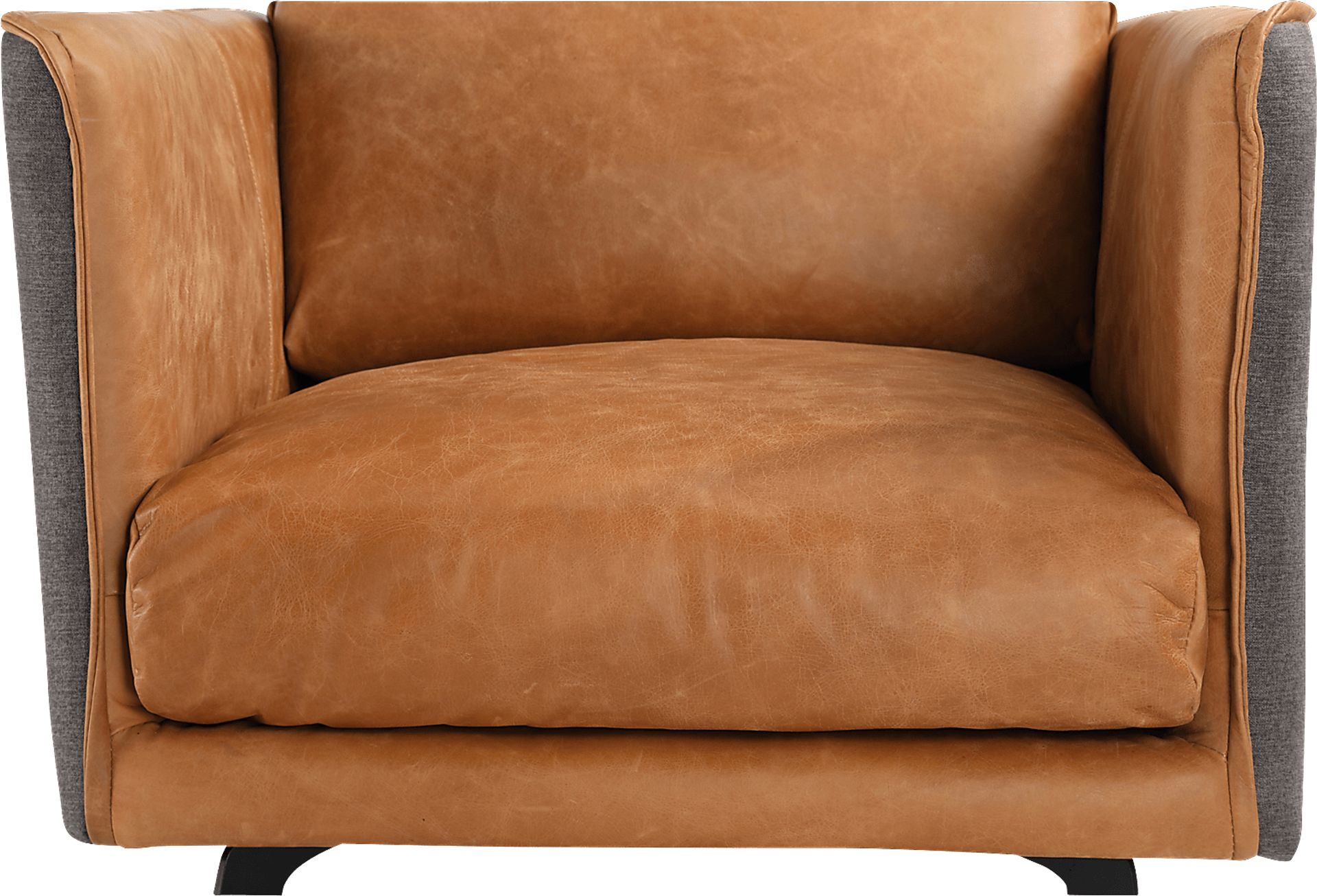 Hamor Orange Leather Accent Chair - Image 6