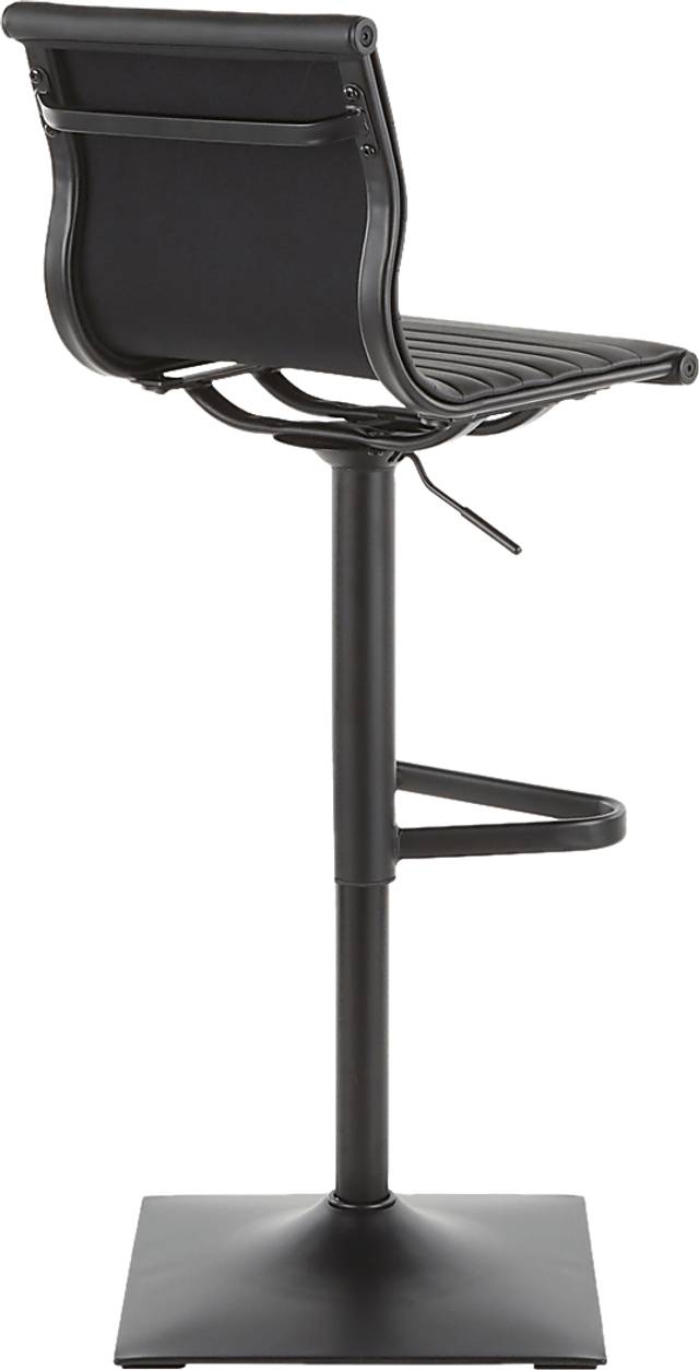 Hampden Black Adjustable Barstool - Thumbnail - Image 3