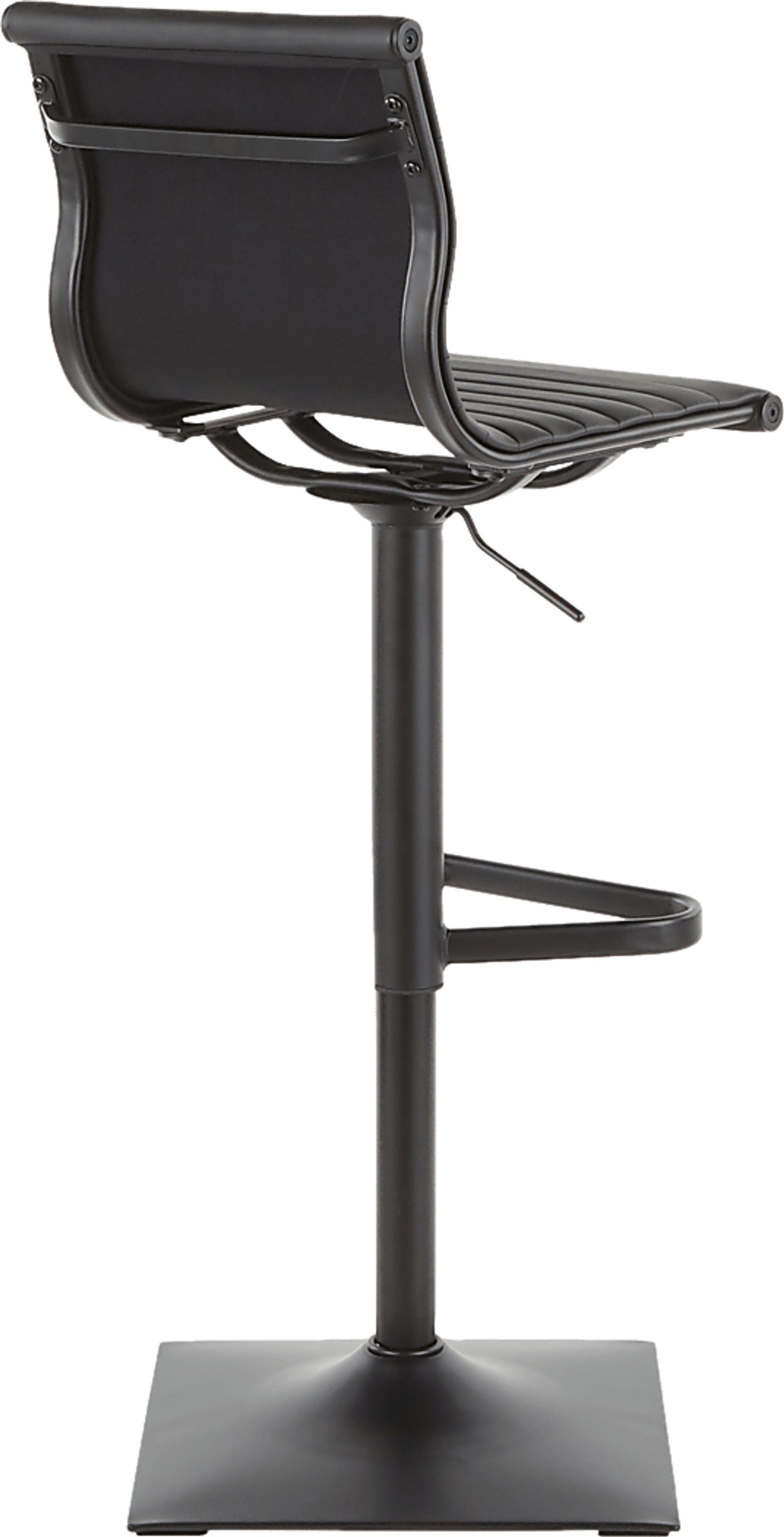 Hampden Black Adjustable Barstool - Image 3