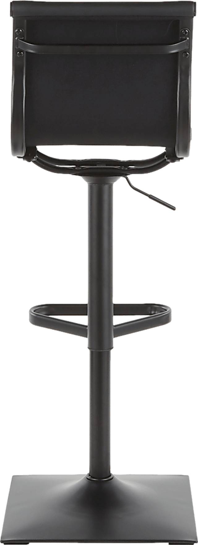 Hampden Black Adjustable Barstool - Thumbnail - Image 4
