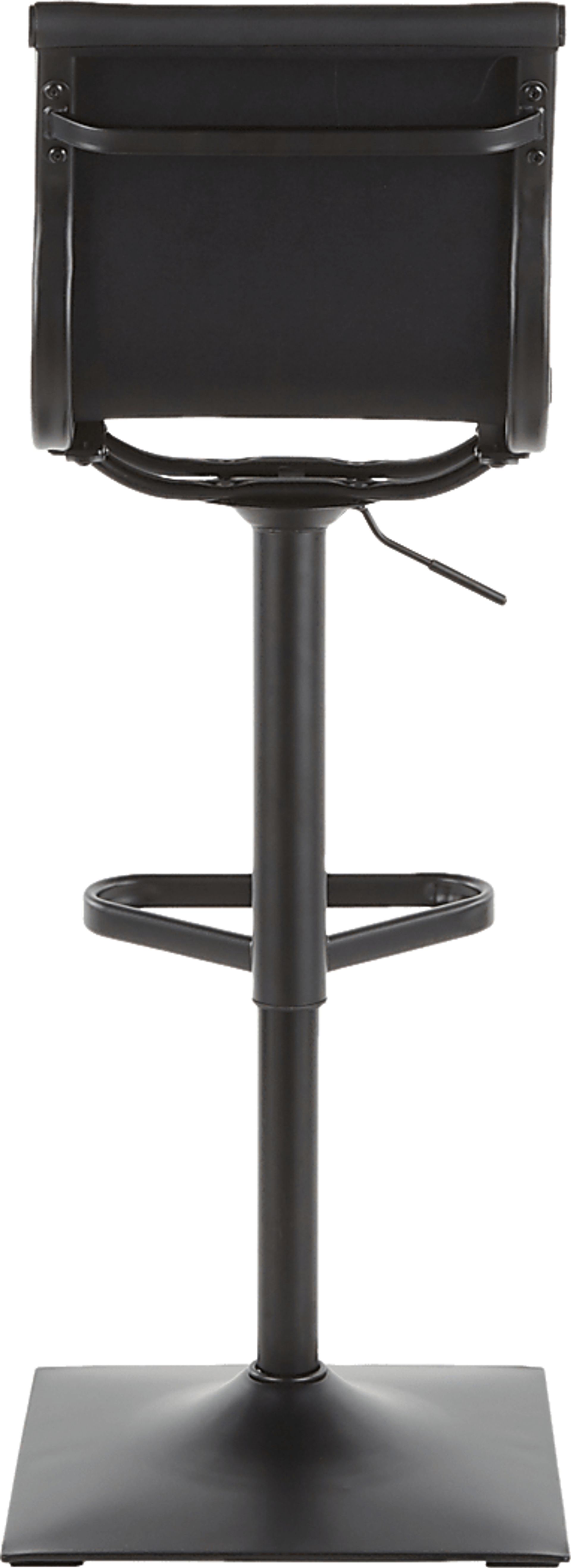 Hampden Black Adjustable Barstool - Image 4
