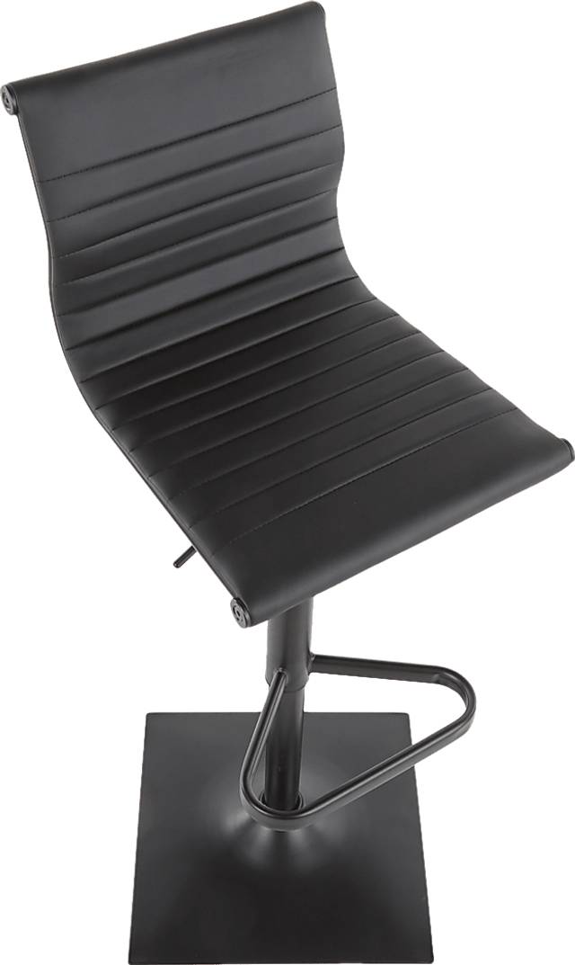 Hampden Black Adjustable Barstool - Thumbnail - Image 6
