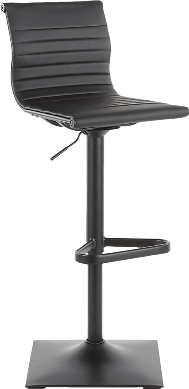 Hampden Black Adjustable Barstool - Thumbnail - Image 1