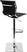 Hampden Black Chrome Adjustable Swivel Barstool