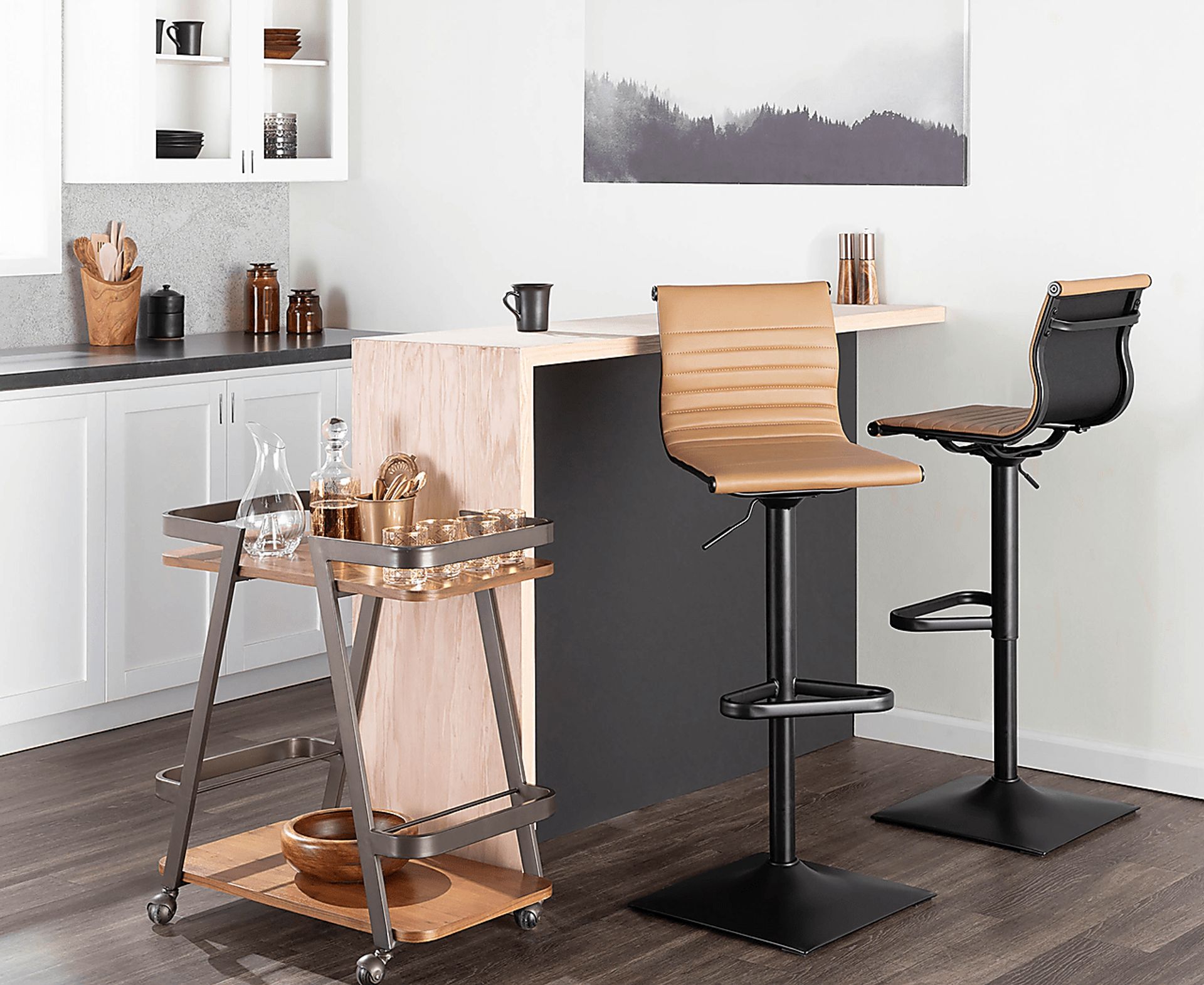 Hampden Camel Adjustable Barstool - Image 7