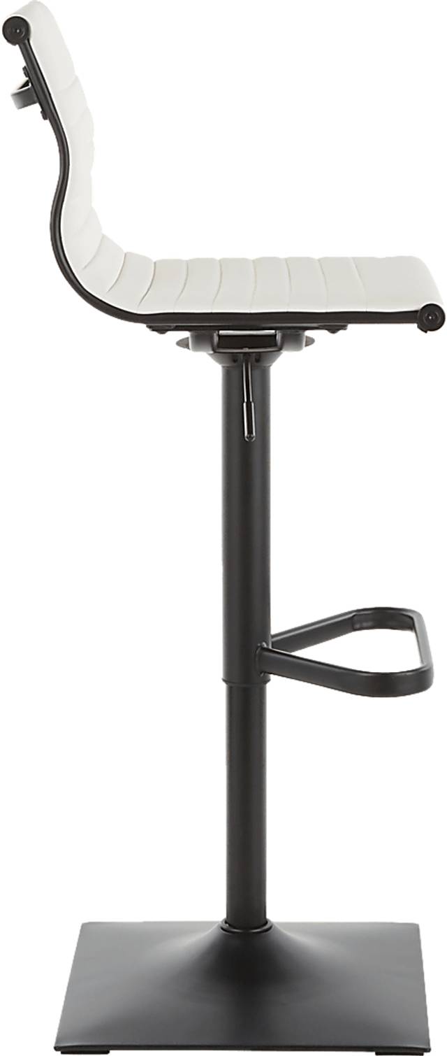 Hampden White Adjustable Barstool - Thumbnail - Image 2