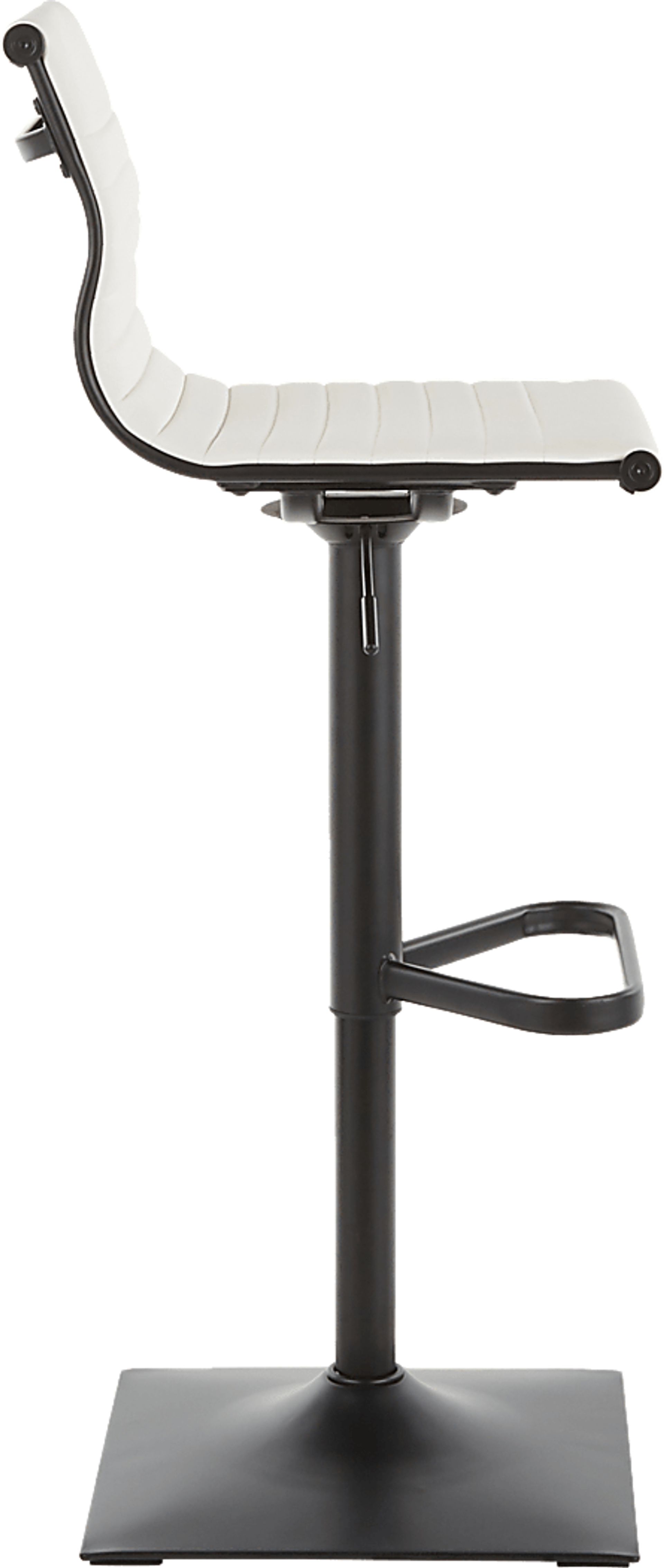 Hampden White Adjustable Barstool - Image 2