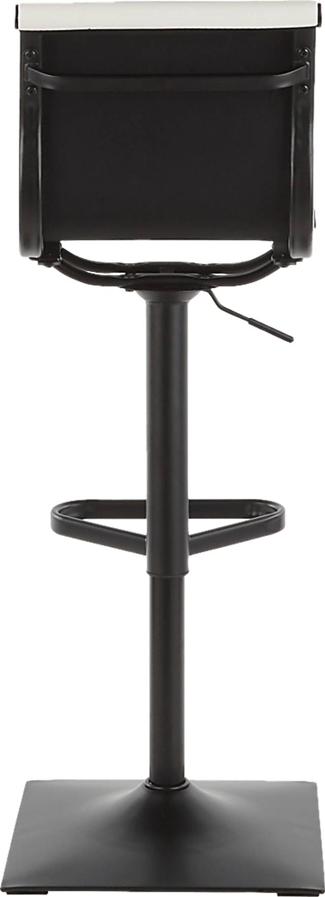 Hampden White Adjustable Barstool - Thumbnail - Image 4