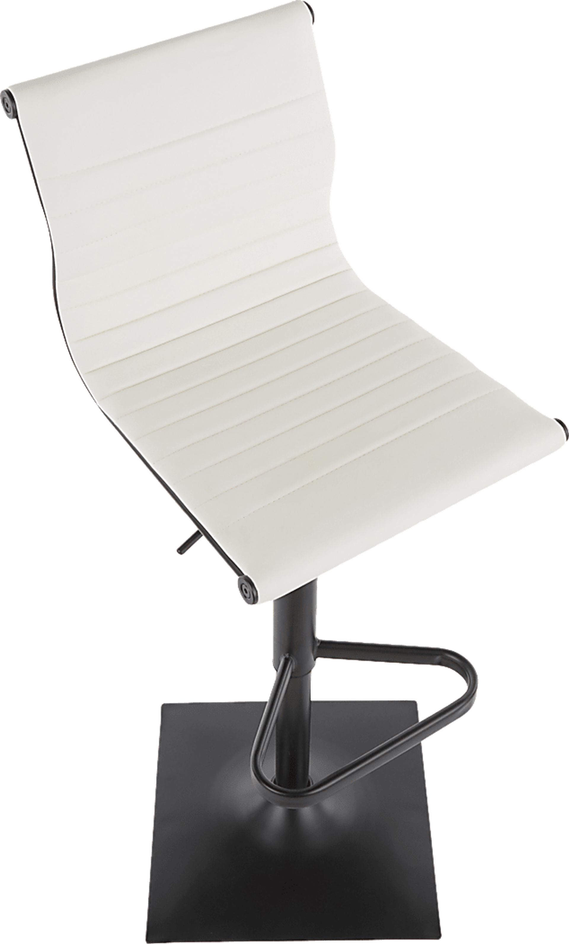 Hampden White Adjustable Barstool - Image 6