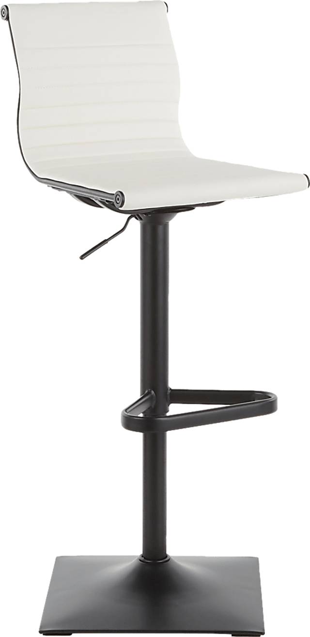 Hampden White Adjustable Barstool - Thumbnail - Image 1