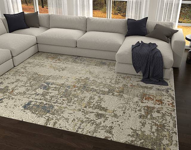 Hampnia Ivory 5'3 x 7'7 Rug - Thumbnail - Image 2
