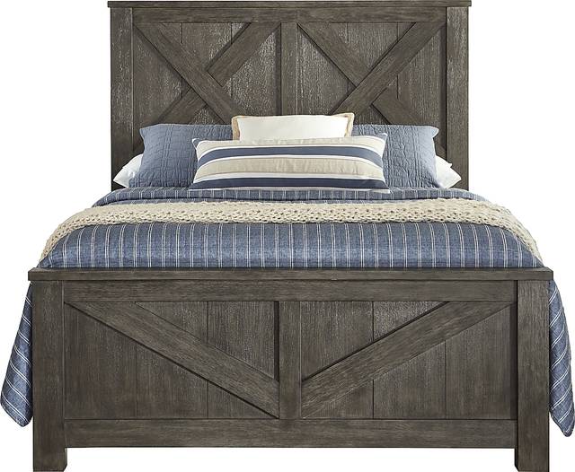 Hampton Falls Brown 7 Pc King Panel Bedroom - Thumbnail - Image 2