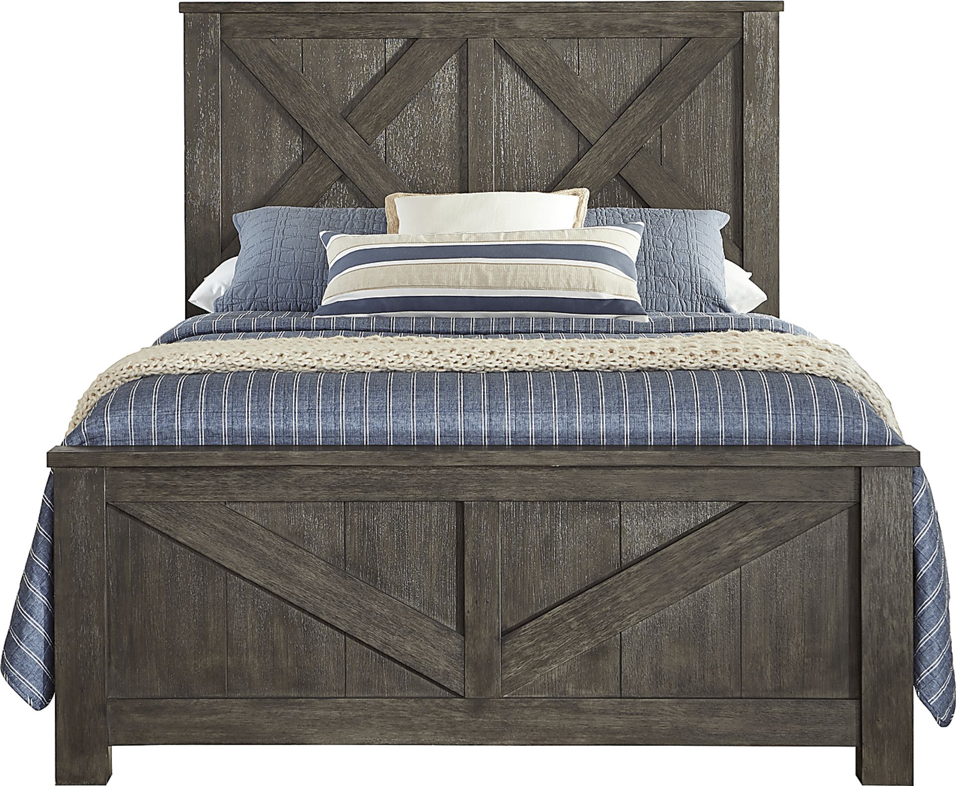 Hampton Falls Brown 7 Pc King Panel Bedroom - Image 2