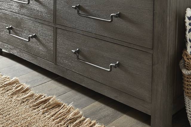 Hampton Falls Brown 7 Pc King Panel Bedroom - Thumbnail - Image 5