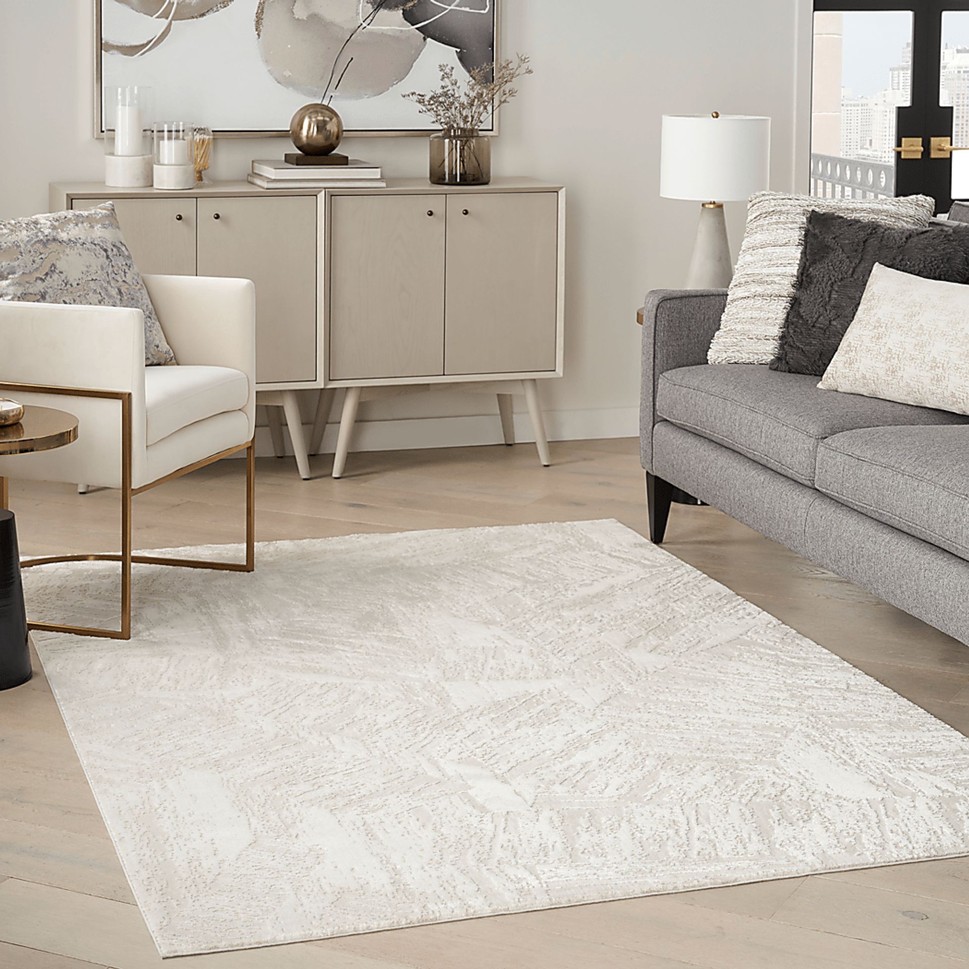 Hamthon Ivory 7'10 x 9'10 Rug - Image 2