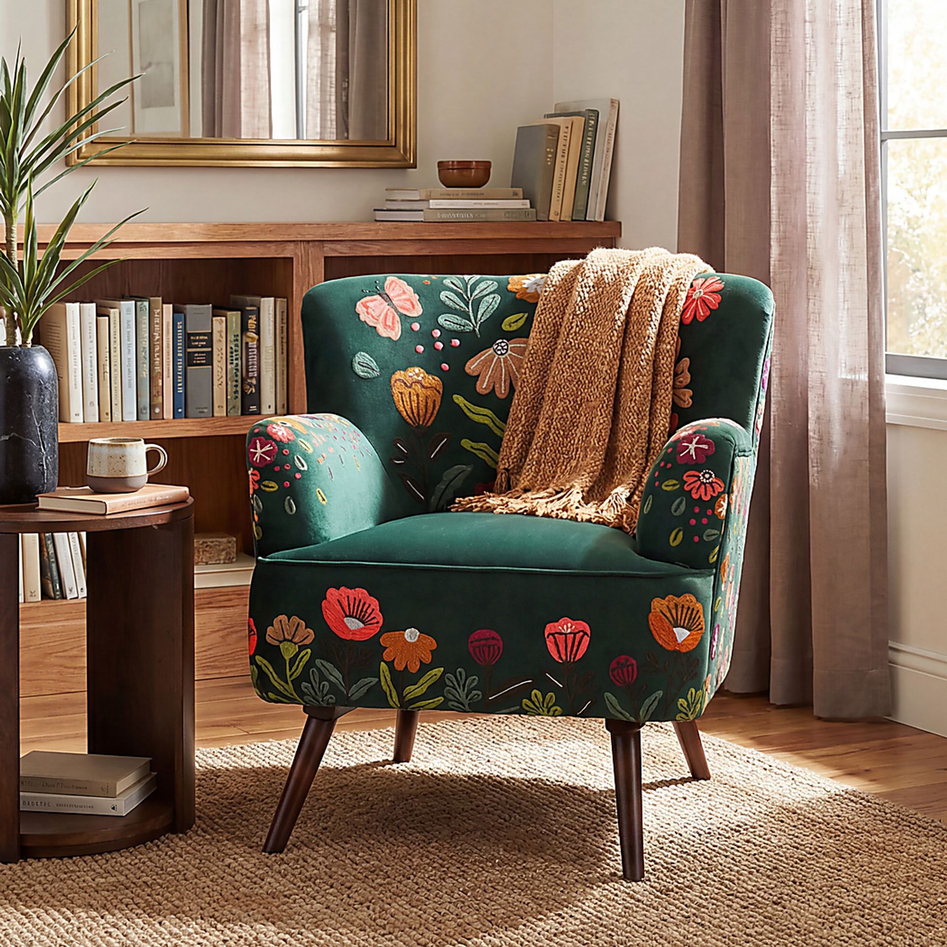 Hancana Green Accent Chair - Image 2