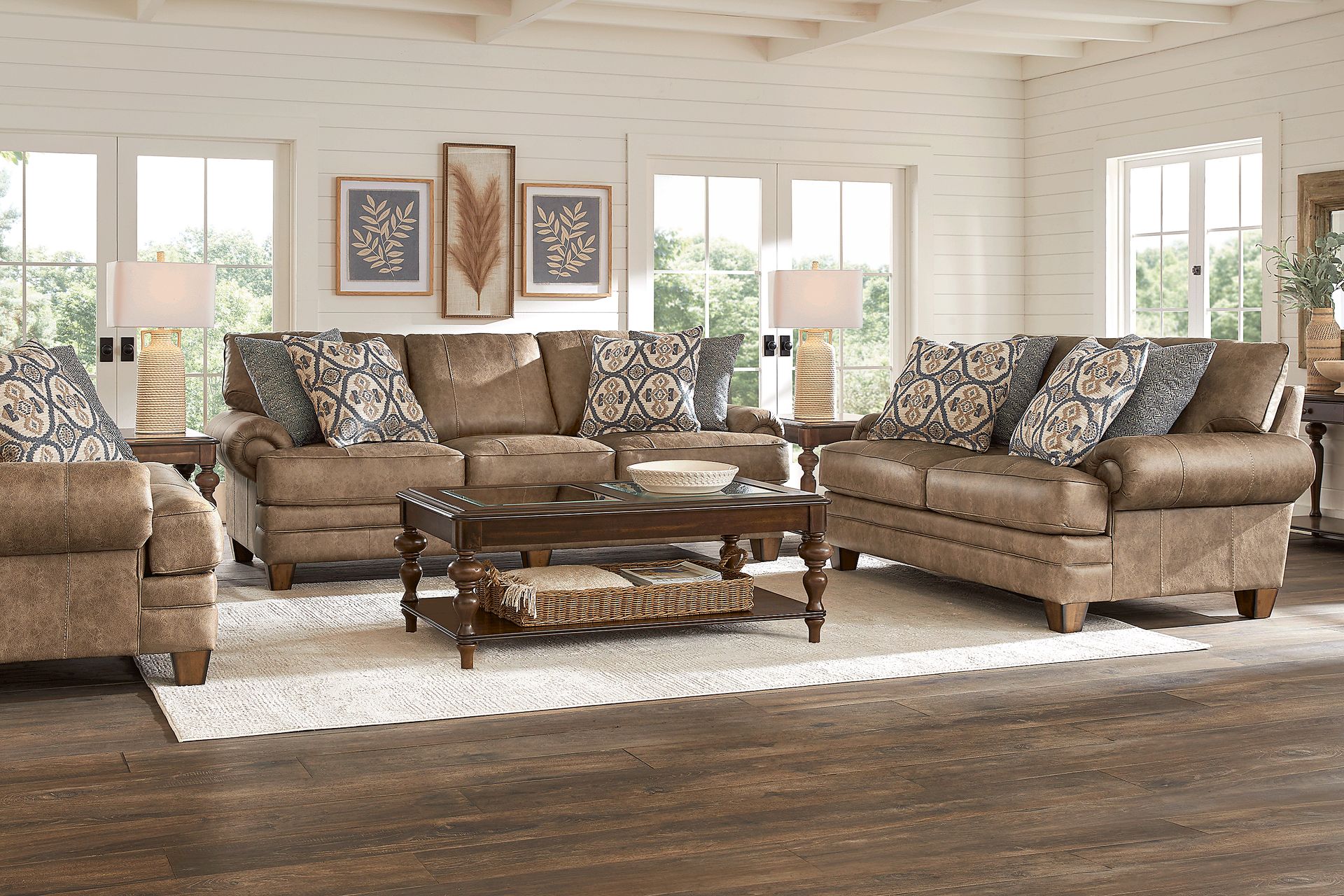 Hancock Park Brown 5 Pc Living Room - Image 1