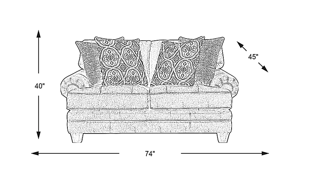 Hancock Park Stationary Loveseat