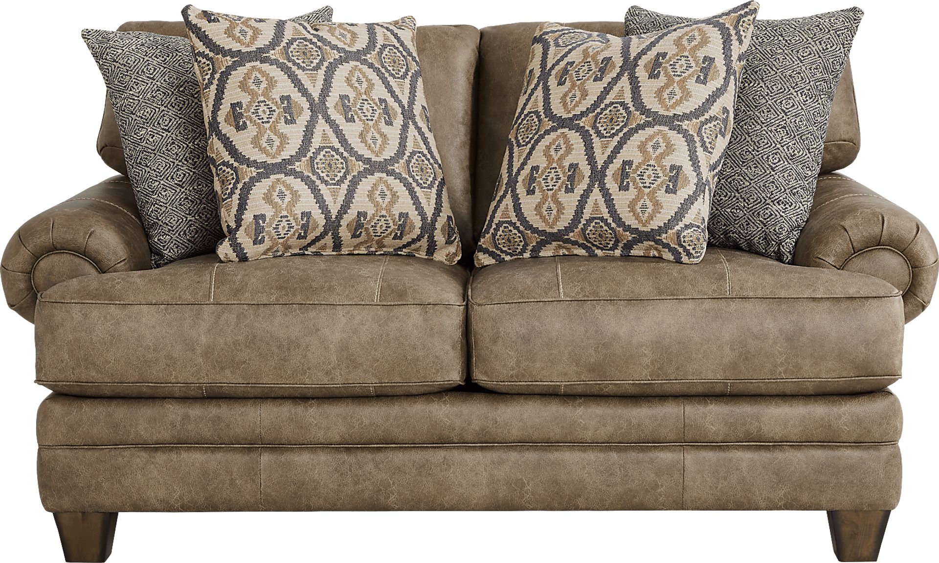 Hancock Park Brown Loveseat - Image 1