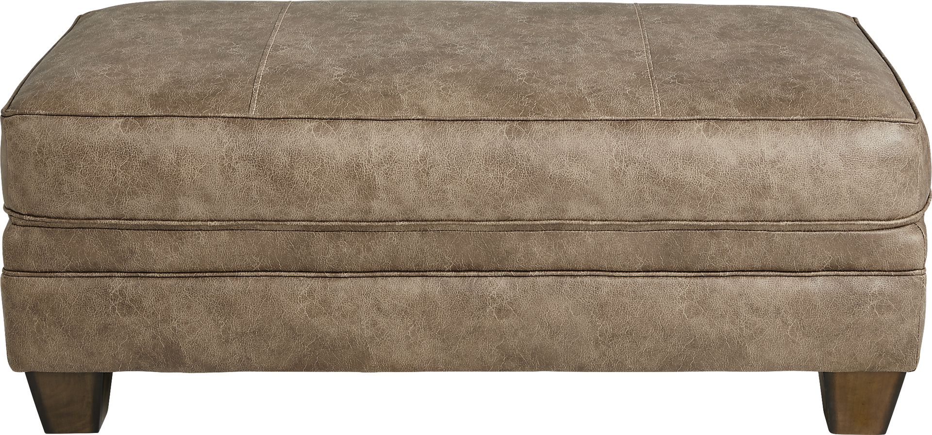 Hancock Park Brown Ottoman - Image 2