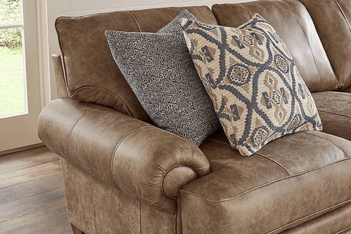 Hancock Park Brown Microfiber Sofa | Rooms to Go