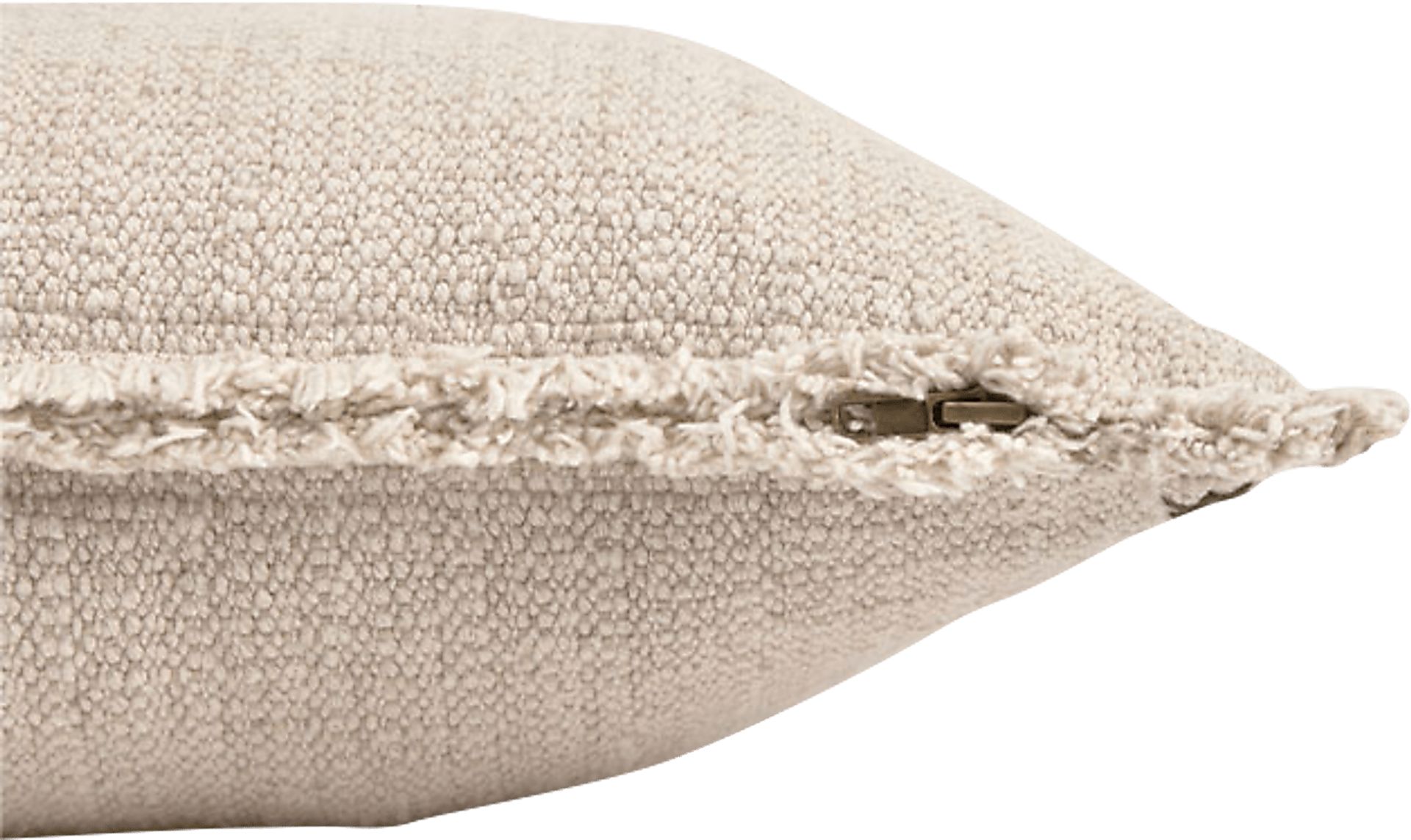 Handloom Beige/Natural Accent Pillow - Image 3