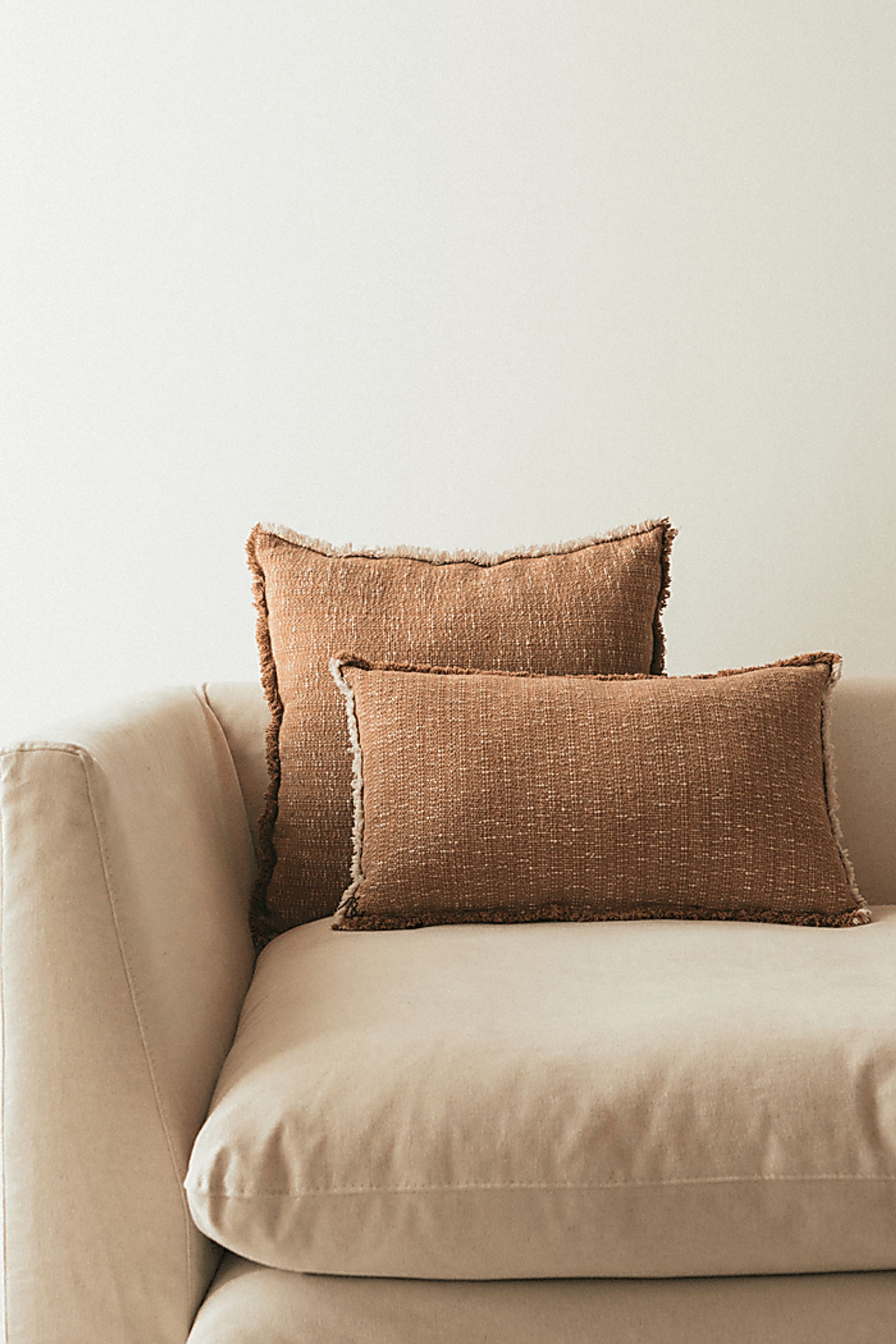 Handloom Tan/Natural Lumbar Pillow - Image 2