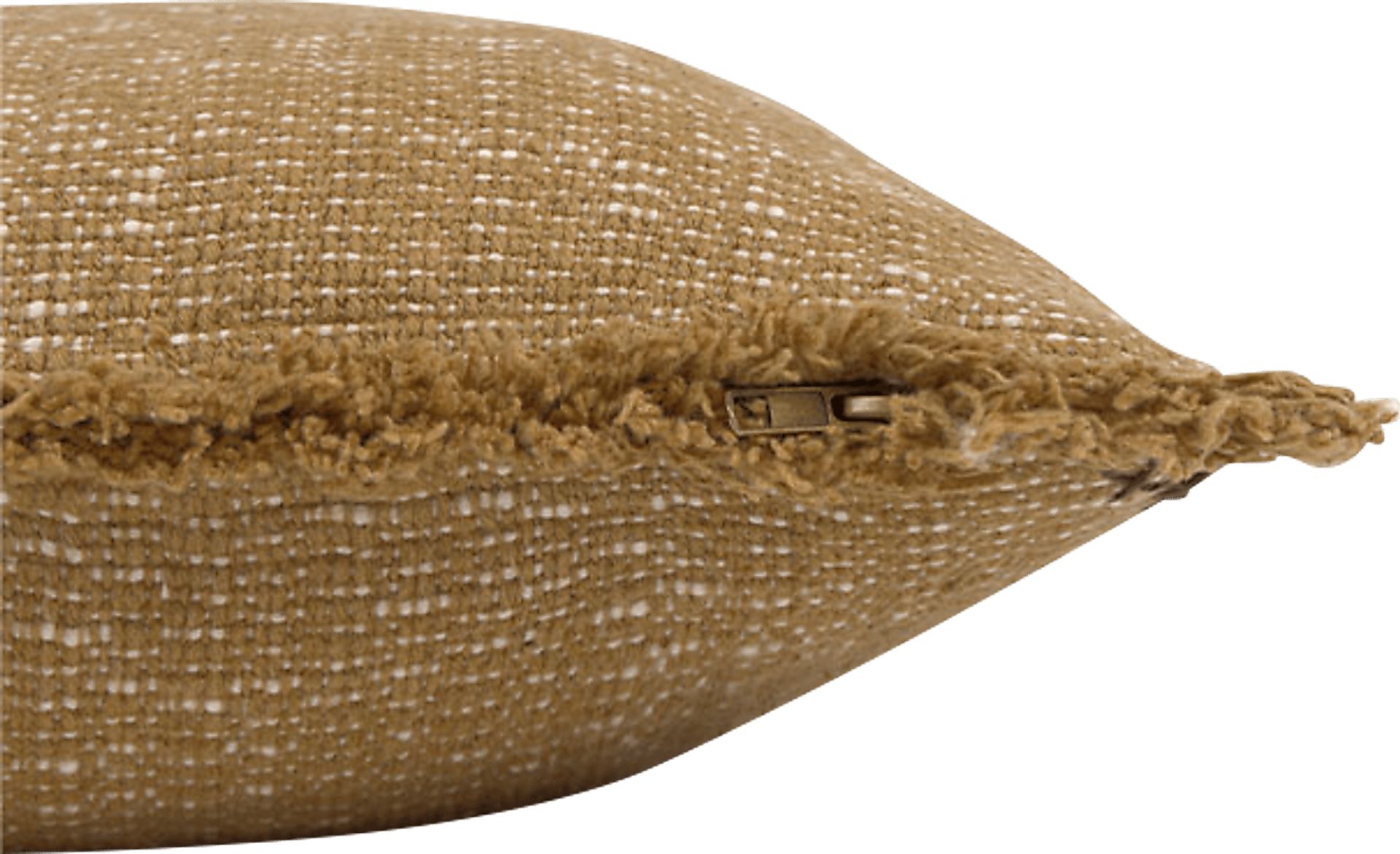 Handloom Tan/Natural Lumbar Pillow - Image 4