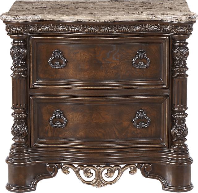 Handly Manor Pecan Nightstand - Thumbnail - Image 1