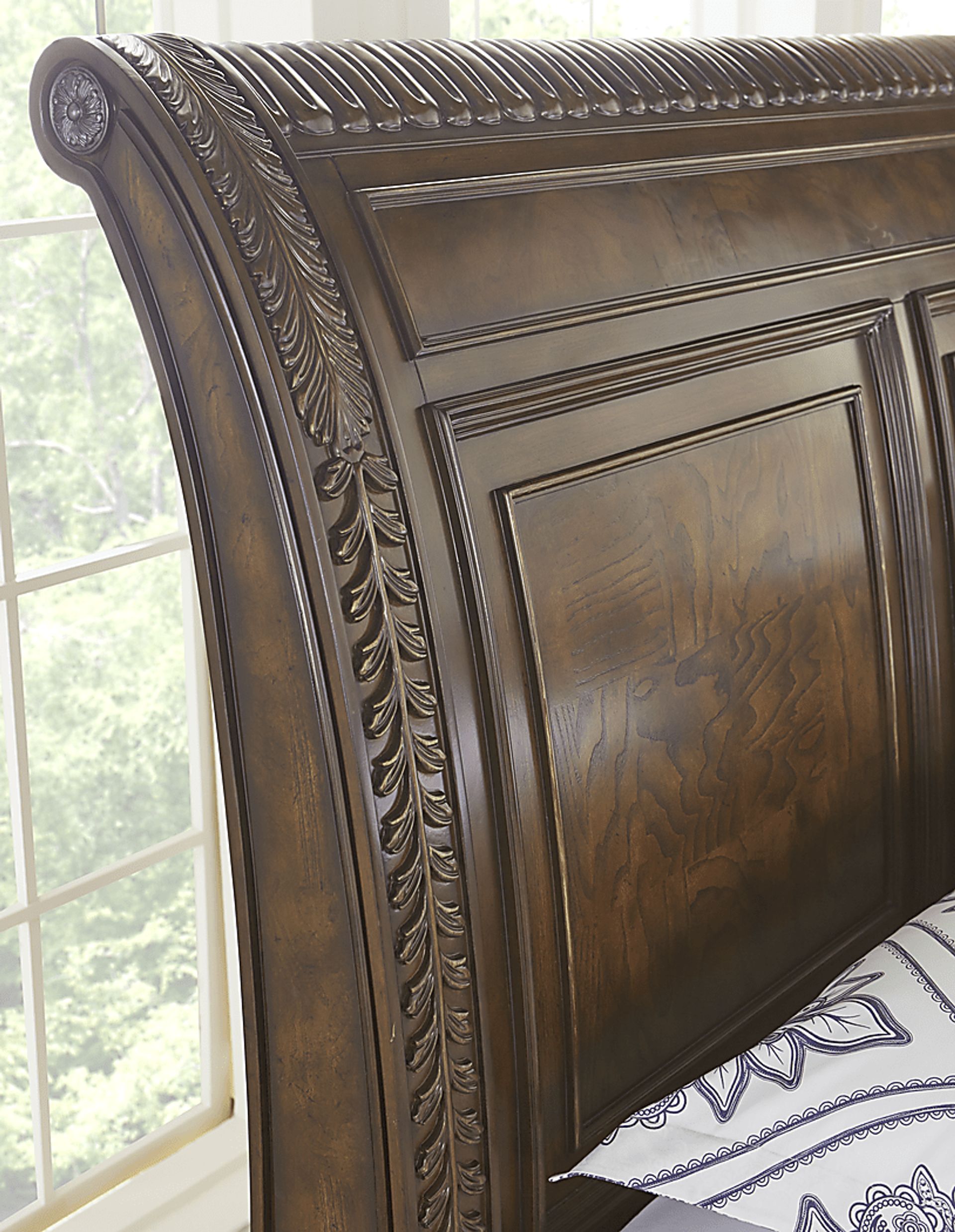 Handly Manor Pecan 3 Pc Queen Sleigh Bed - Image 2