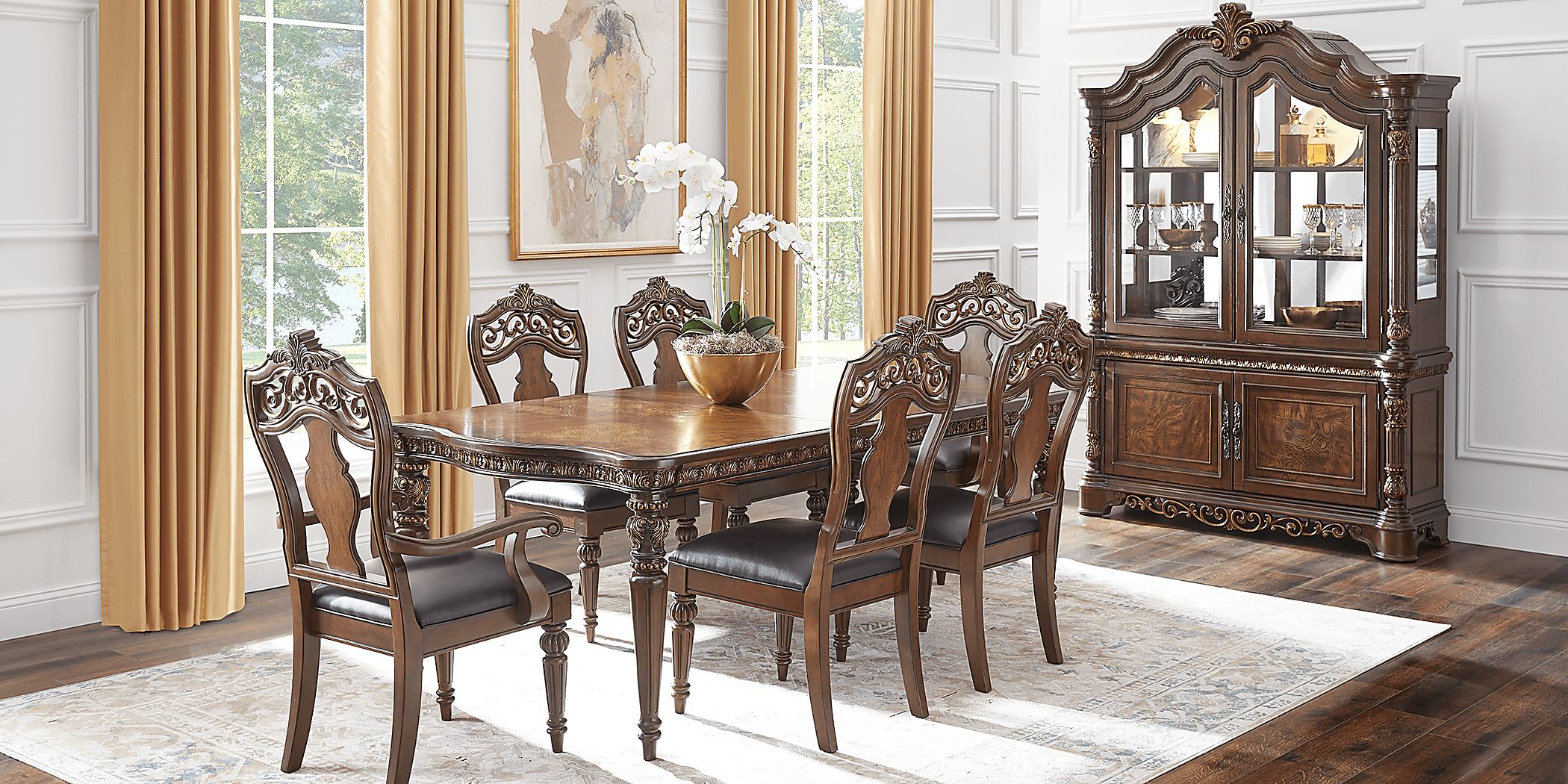 Handly Manor Pecan 5 Pc Rectangle Dining Room