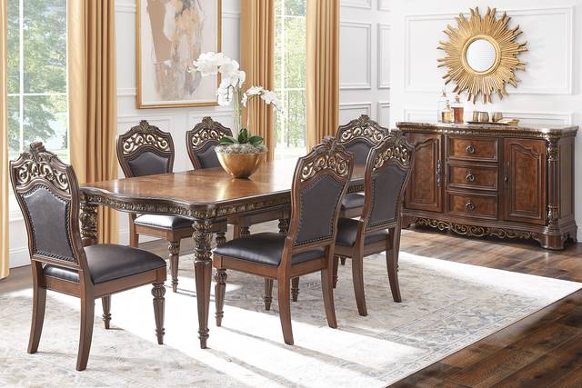 Handly Manor Tobacco 5 Pc Rectangle Dining Room - Thumbnail - Image 1