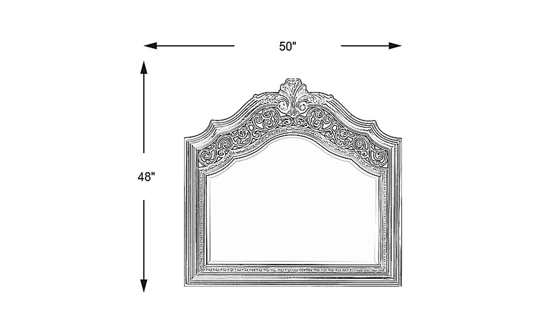 Handly Manor Pecan Mirror