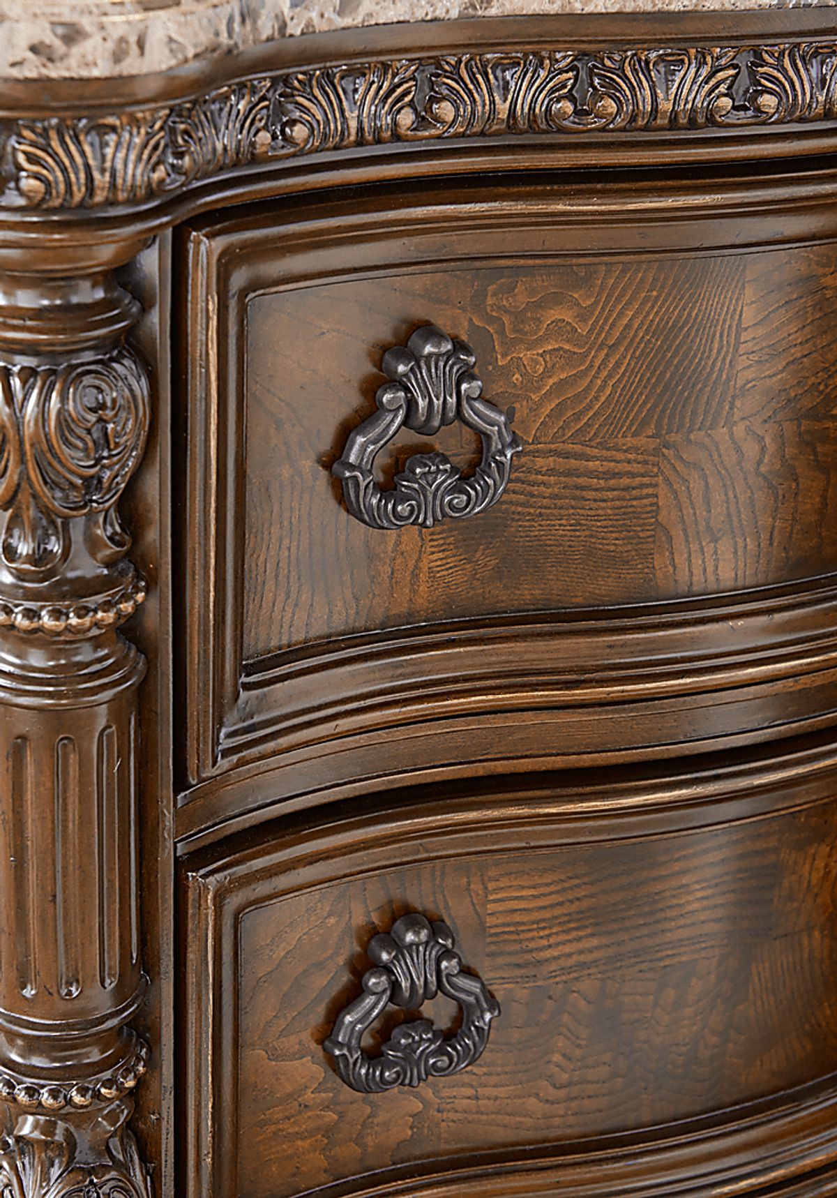 Handly Manor Dark Pecan Wood Nightstand | Rooms to Go