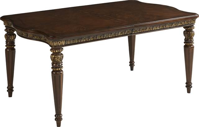 Handly Manor Pecan 7 Pc Upholstered Rectangle Dining Room - Thumbnail - Image 7