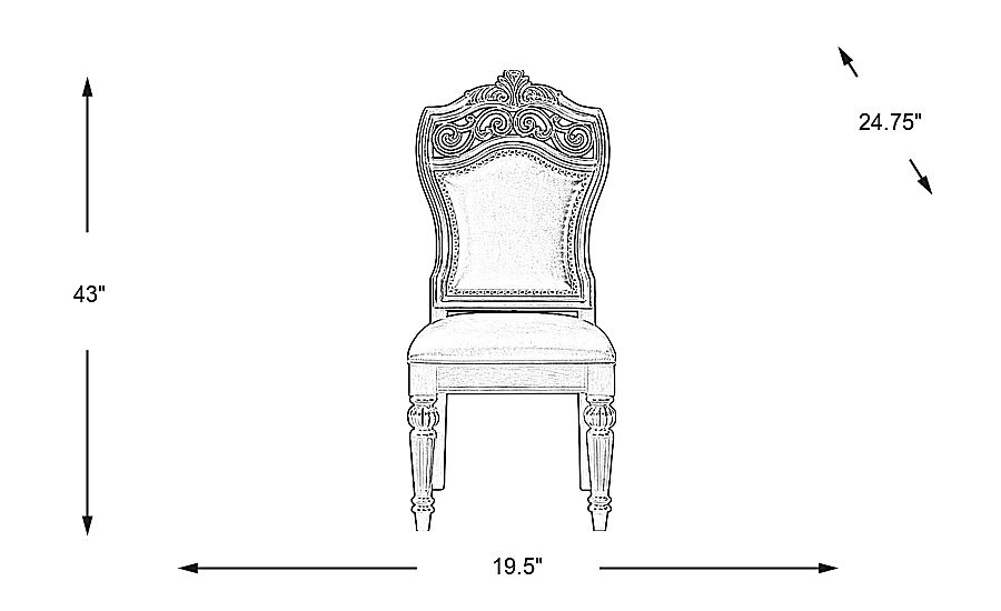 Handly Manor Pecan Upholstered Side Chair Rooms To Go