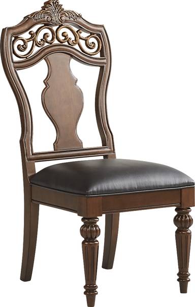 wood back side chair