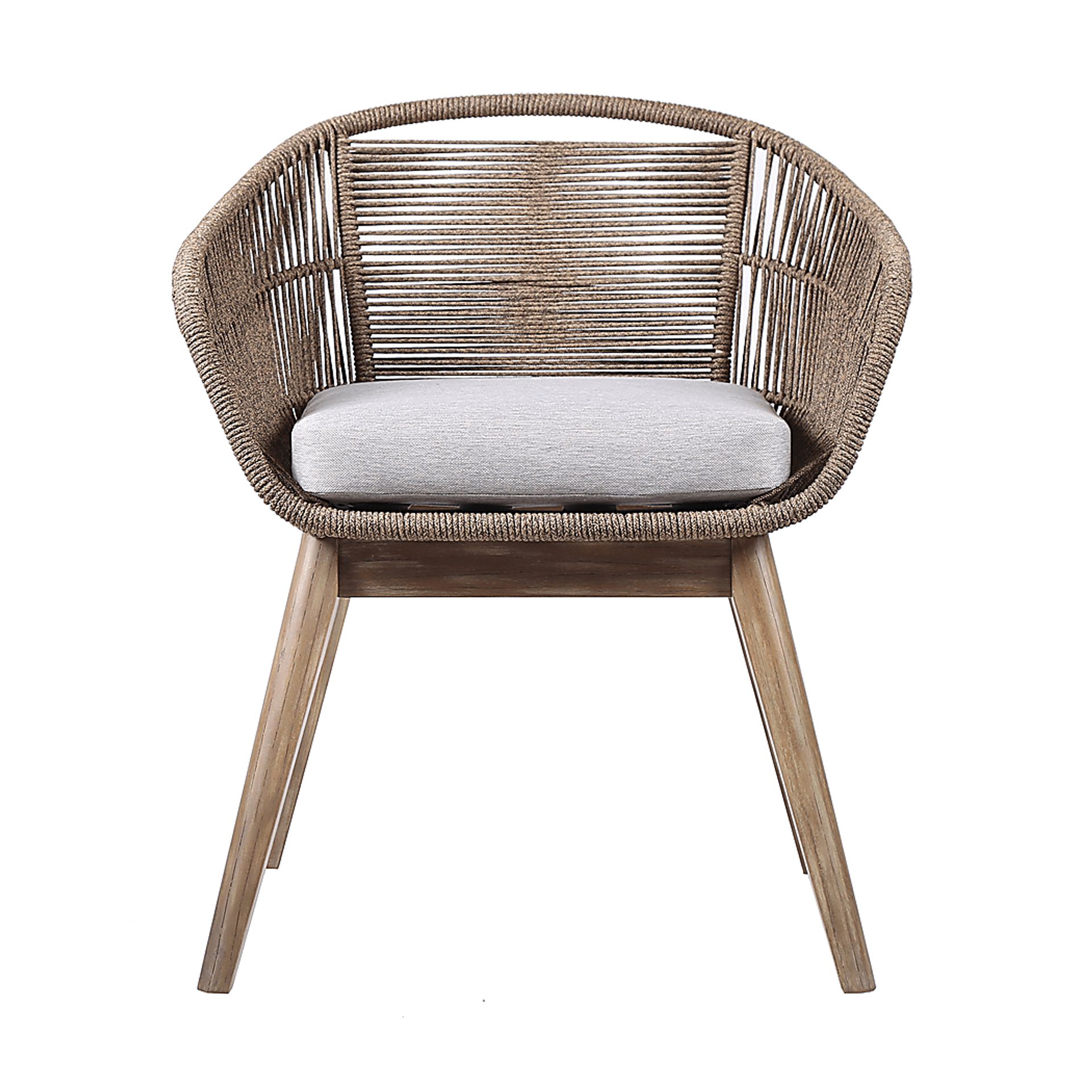 Hanella Gray Outdoor Arm Chair - Image 2