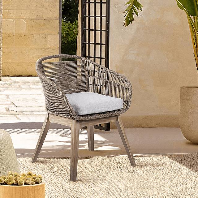 Hanella Gray Outdoor Arm Chair - Thumbnail - Image 7