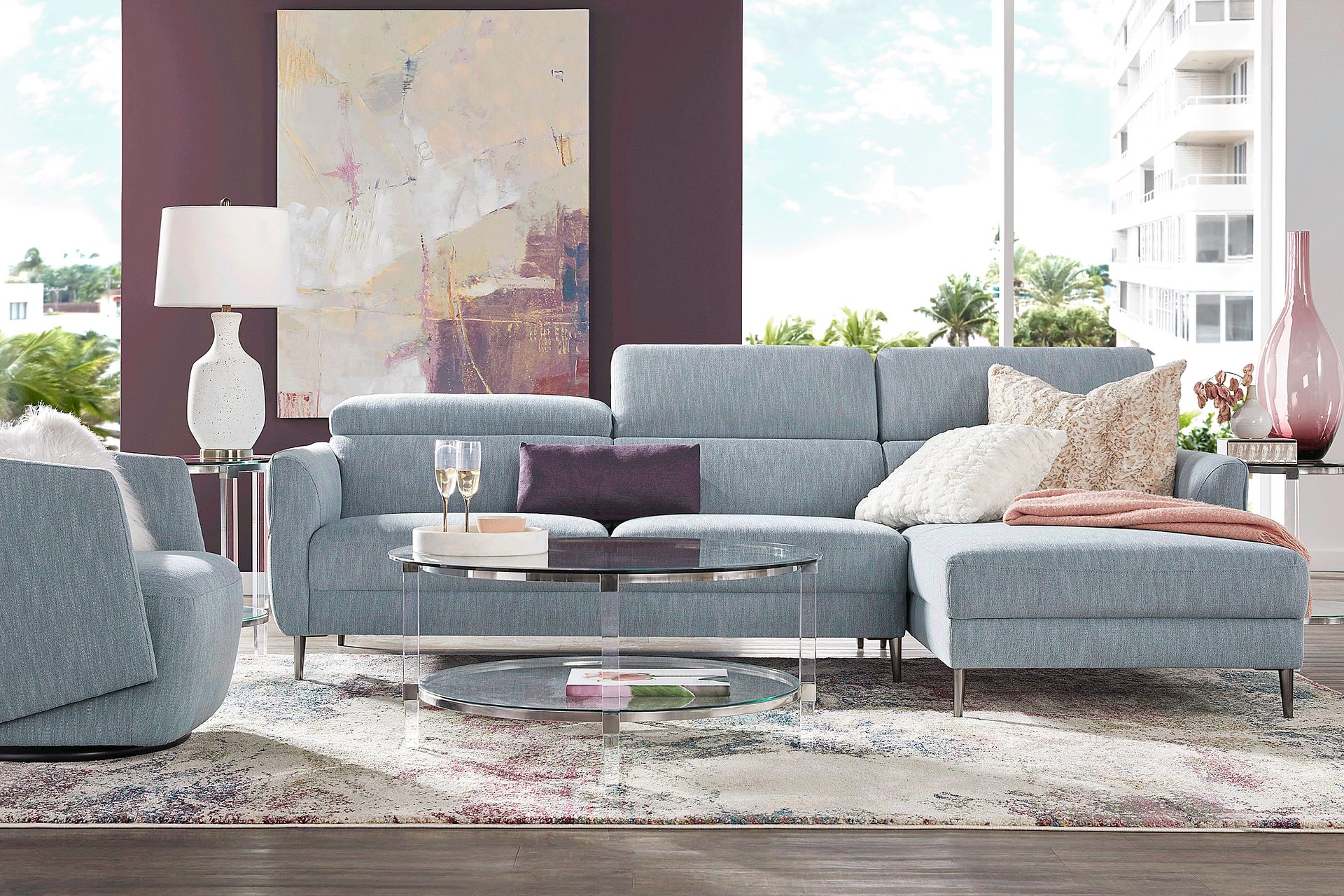 Hanford Falls Ocean 2 Pc Sectional - Image 2