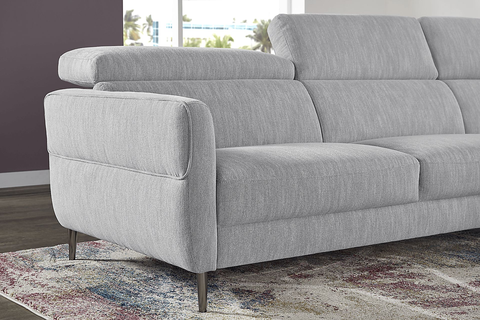 Hanford Falls Platinum 2 Pc Sectional - Image 5