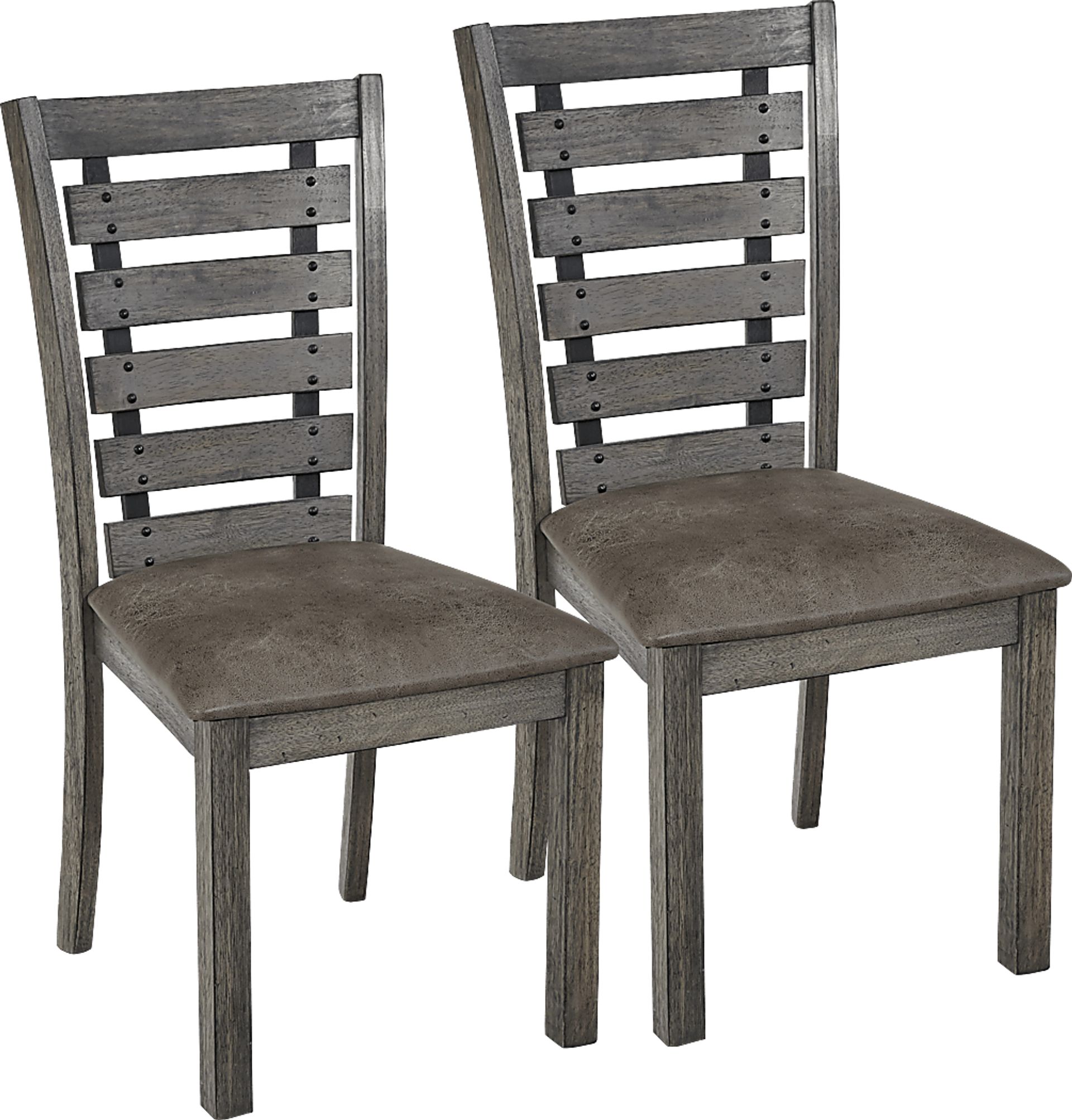 Hangah Gray Side Chair, Set of 2 - Image 1