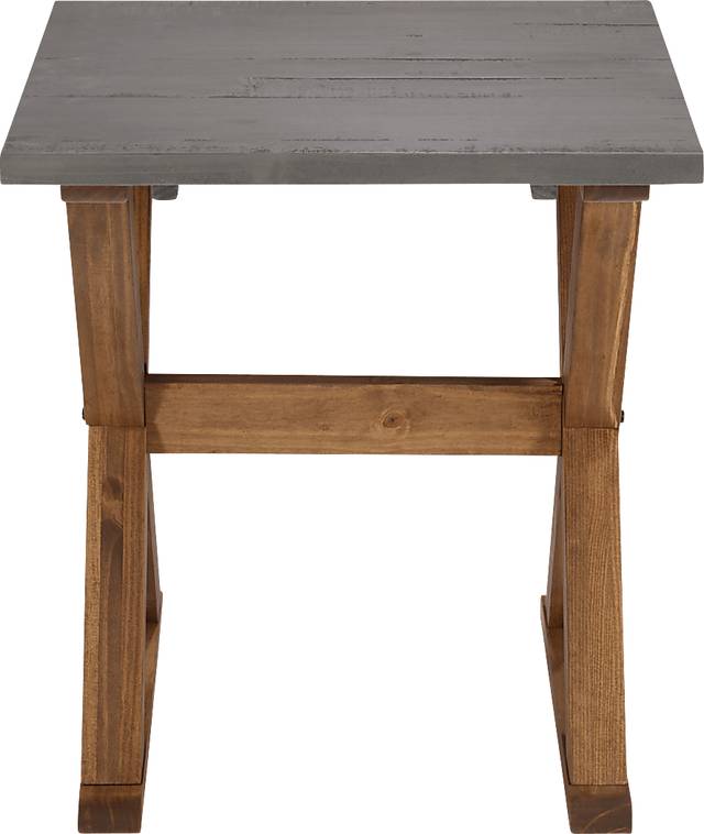 Hanifin Gray Side Table - Thumbnail - Image 2